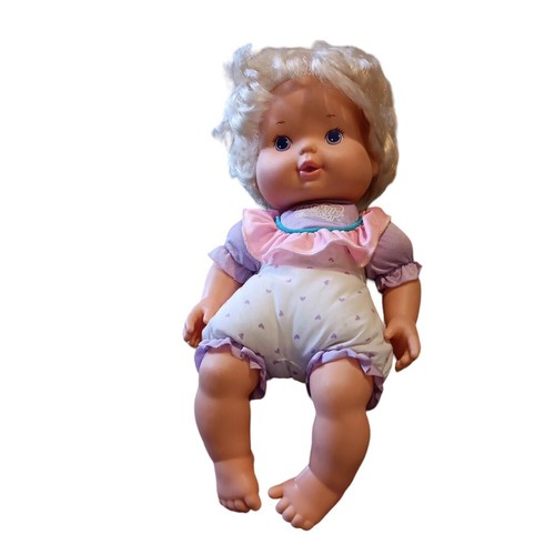 Kenner 13" Baby Check-Up Doll GUC Outfit Purple Hearts & Eyes Vintage 1993