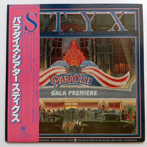 Styx ‎Paradise Theatre 1981 LP 33 Giri Vinile Prima Stampa JAPAN