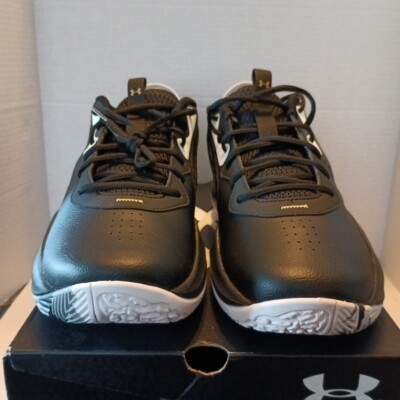 Under Armour Adult UA Lockdown 6 Basketball Shoes Men's Sz 12 Black/Gold 3025616