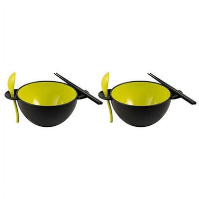 Ozeri Earth Ramen Bowl 6-Piece Set Made Plant-Derived Other Natural Materials