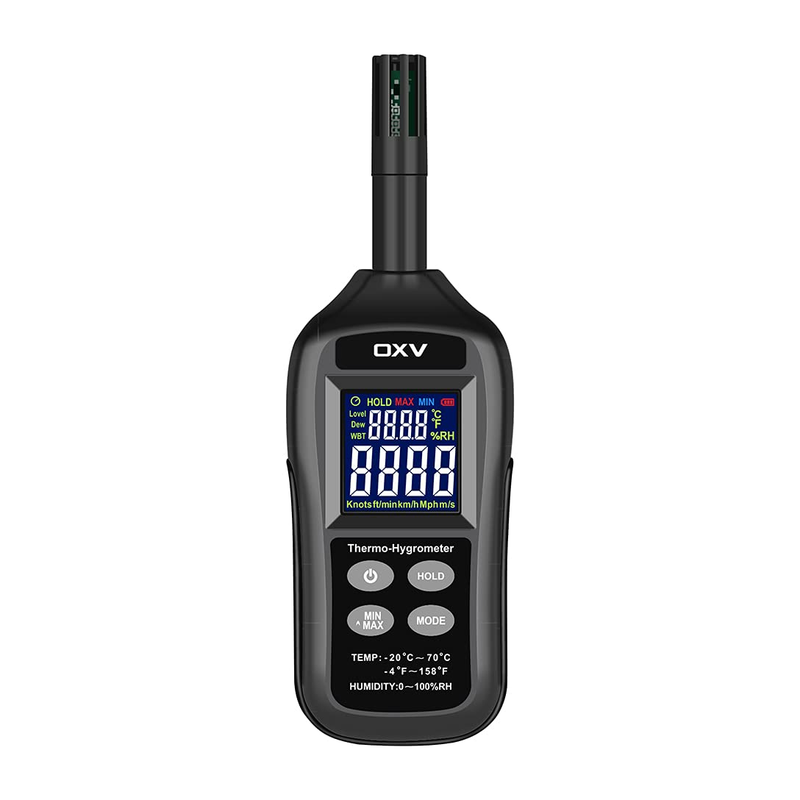 Thermo-Hygrometer Digital Temperature Humidity Meter, Professional Psychrometer