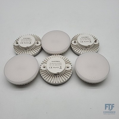 KYOTECH LED GX53 Leuchtmittel Warmweiß 3000K 6er Set 6W 550LM Ersatz 60W GX53 Ha