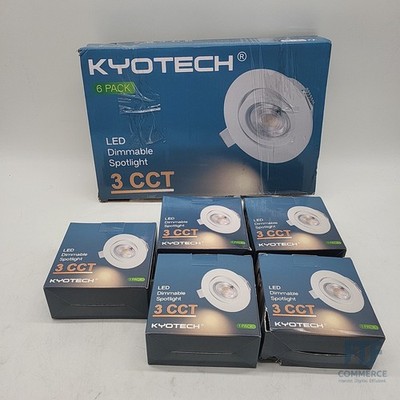 KYOTECH LED Einbaustrahler 230V Dimmbar 68-75mm, 5W LED Spot U... 201-YJ002-WH-6