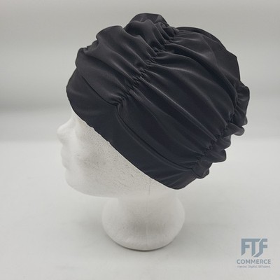 HugeStore Frauen Schwimmkappe Badekappe Badehaube Stoffbade Schwimmhaube... T7I6