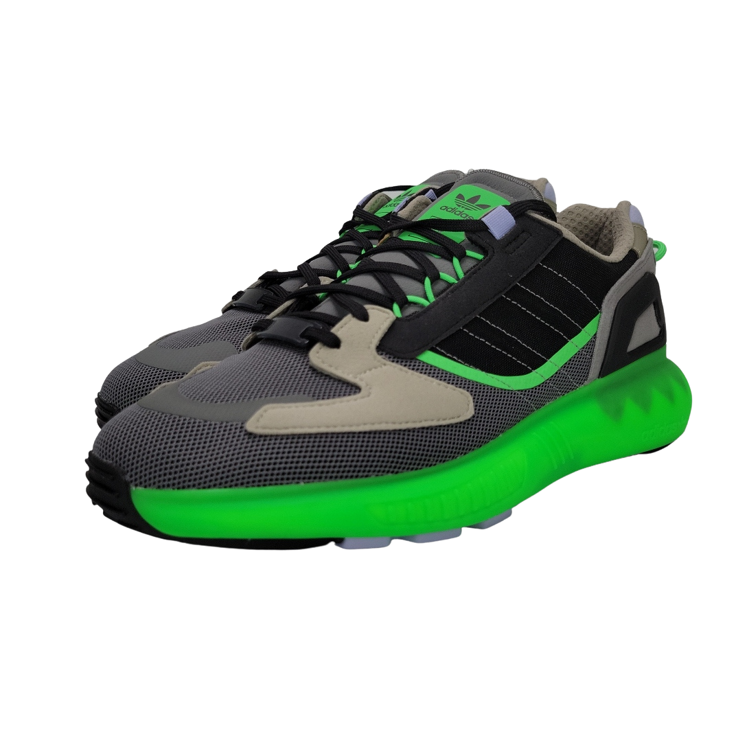 adidas ZX 5K BOOST Men s Sneaker Trainning Grey Green Multi Size