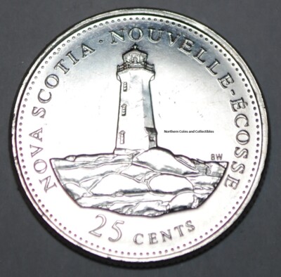 Canada 1992 NS 25 cents Nova Scotia UNC Provincial Canadian