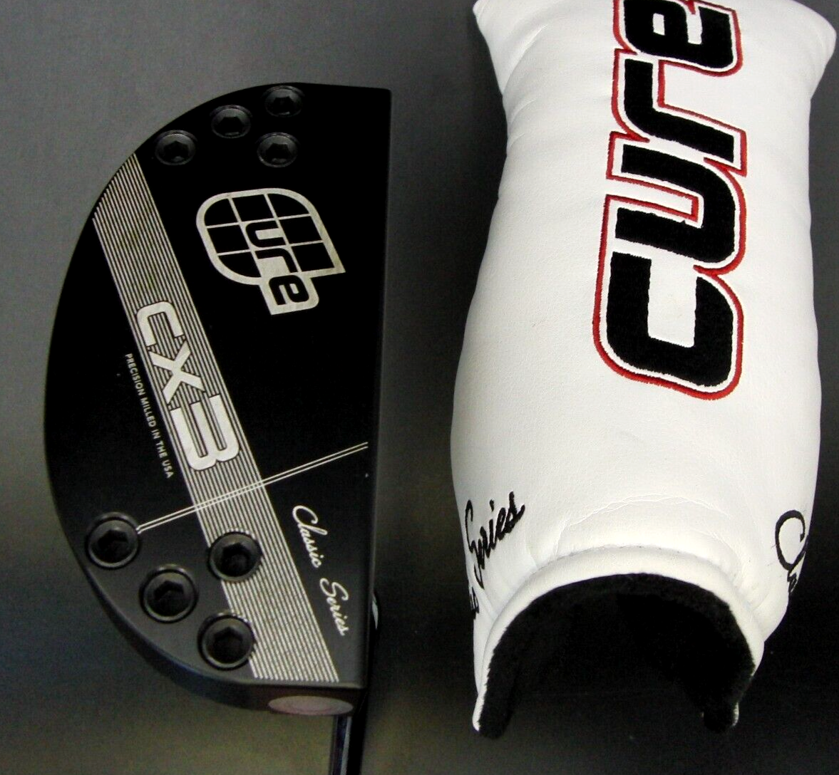Cure CX3 Classic Series Putter Steel Shaft 90cm Length Cure Grip with HeadCover Cure CX3 Classic Series Putter Steel Shaft 90cm Length Cure Grip with HeadCover