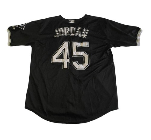 激レアnike whitesox 45 Jordanベースボールシャツ Vintage Baseball Legends Chicago White Sox Michael Jordan 45