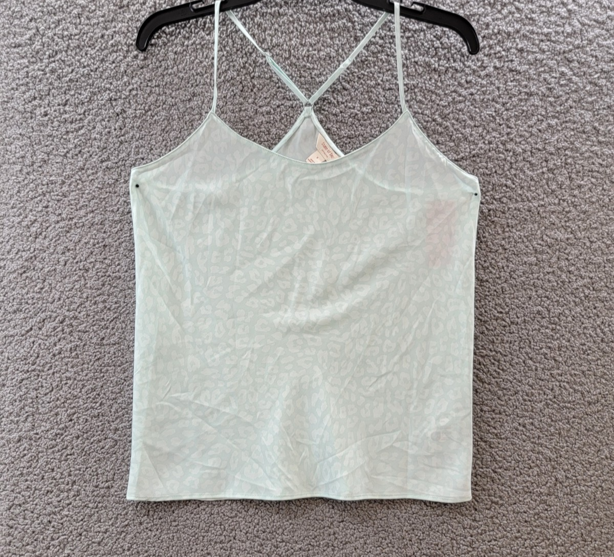 State of Day Crepe de Chine Camisole Top Women's Small Sleepy Animal Pullover