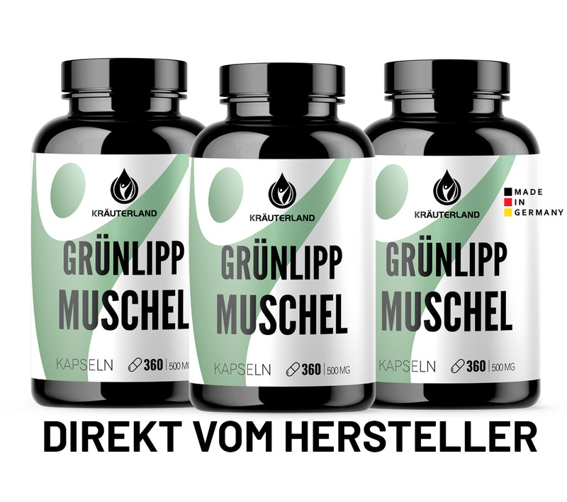GrÃ¼Nlippmuschel Kapseln, 1080 StÃ¼Ck, Hochdosiert, EnthÃ¤Lt Glycosaminoglykane
