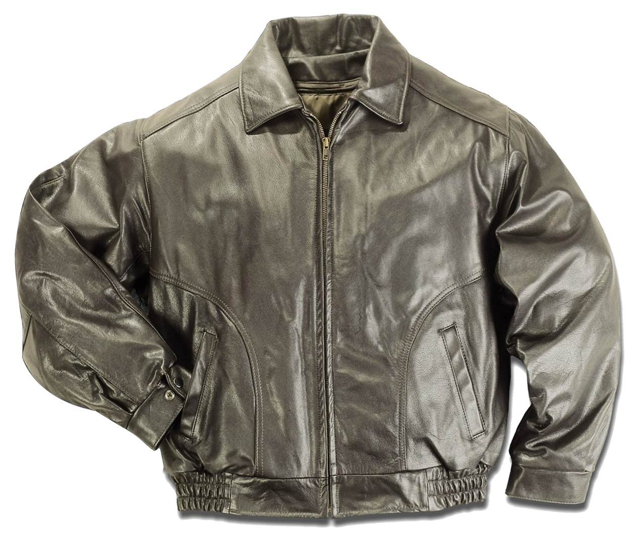 Pre-owned Reed Classic  Union Made In Usa All American Quality Bomber Cow Leather Jacket In Brown