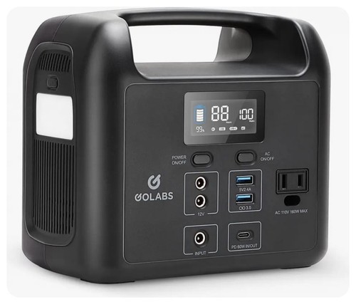 GOLABSポータブル電源R150　204.8W/63750mAh ほぼ未使用品 GOLABS R150 Portable Power Station, 204Wh LiFePO4 Battery