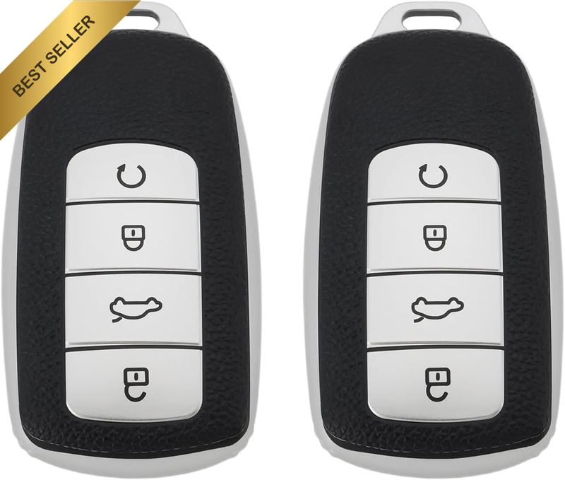 2Pcs Car Smart Key Fob Case Soft TPU Remote Key Fob Cover Car Key Fob Protector