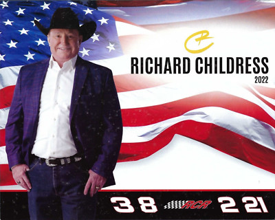 2022 RICHARD CHILDRESS  RCR RACING TEAM CARD '' NASCAR CUP XFIN SERIES POSTCARD