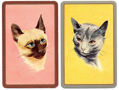  cats SWAP CARDs vintage playing CARDS kittens