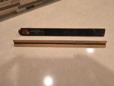 Vintage Traingular Ruler K+E Paragon Engineers' Triangular Scale 12 In.