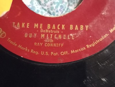 Guy Mitchell with Ray Coniff  Knee Deep in the Blues Columbia Records 45 RPM Rec
