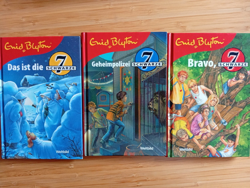 3 X Enid Blyton Schwarze 7 Sieben Geheimpolizei/ Das Ist Die/ Bravo Weltbild Top