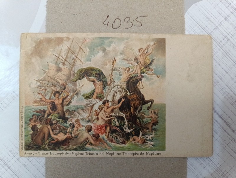 Ak Alte Ansichtskarte: Arthur Fitger Triumph Des Neptun 