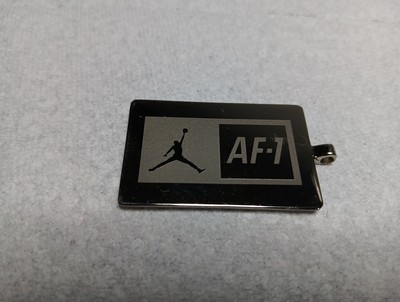 RARE!!! Nike Air Force 1 Dog Tag AFI  82 Silver Tone