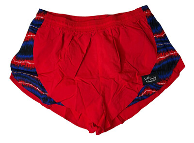 VTG Scott Tinley by Perfection Red Triathlon Series Running Shorts Size Medium