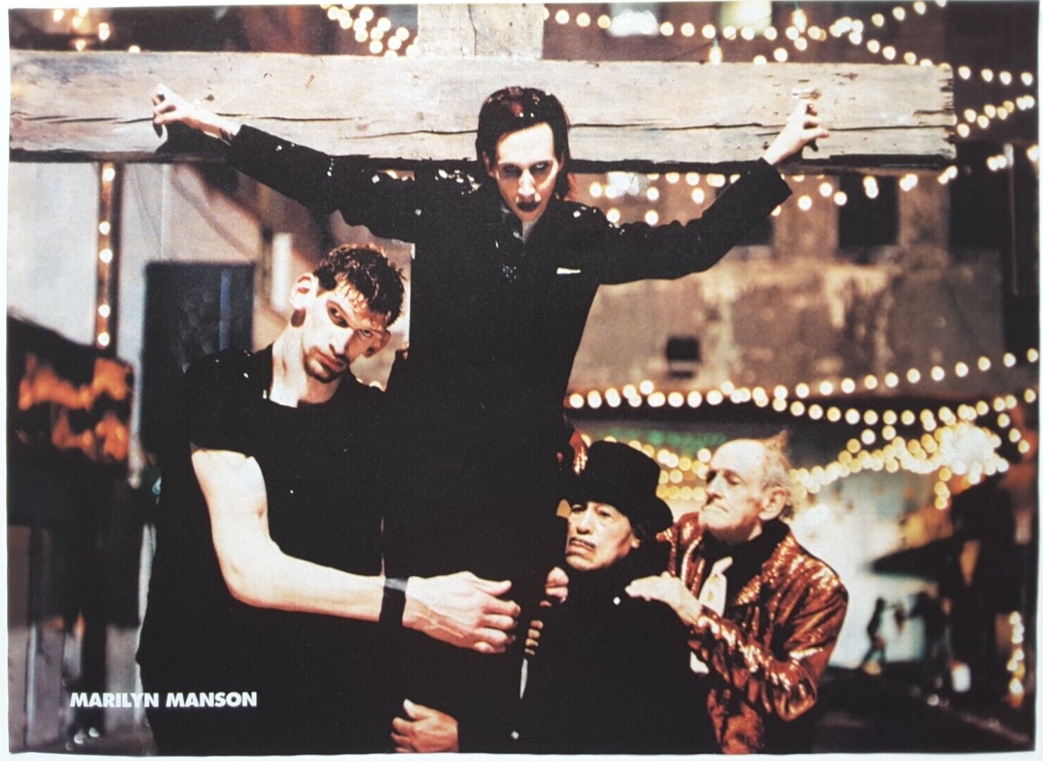 MARILYN MANSON VINTAGE 1990'S FULL PAGE MAGAZINE PINUP