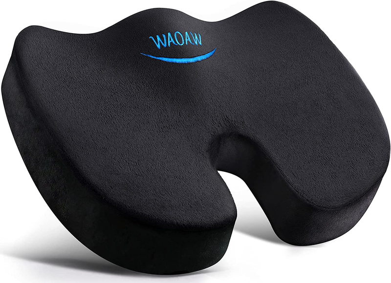 Orthopedic Memory Foam Seat Cushion Office Car Back Coccyx Tailbone Pain Relief