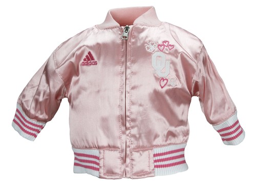 Атласная куртка Cheer Adidas NCAA Toddlers Oklahomaooners - розовый