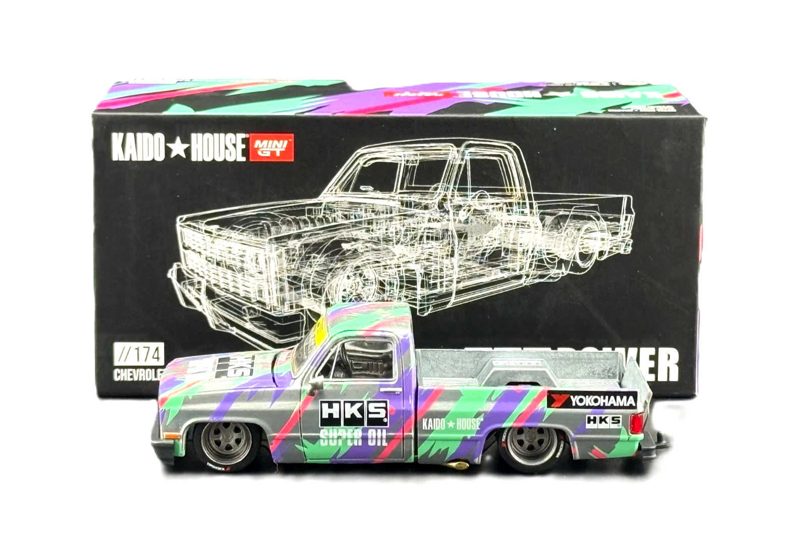 MINIGT 街道ハウス　CHEVROLET SILVERADO チェイス KAIDO HOUSE MINI GT CHASE CHEVROLET SILVERADO KAIDO V2