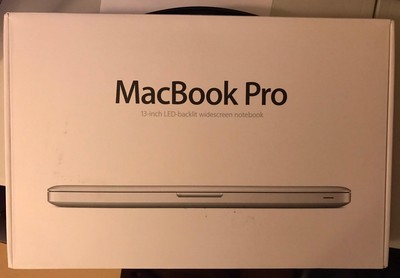 Apple macbook pro 13.3 inch, 2.4 ghz intel core 2 duo, 4gb ram,250gb hdd inc box