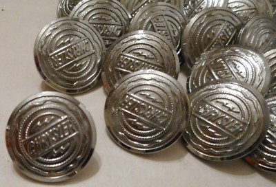 LOT OF 70 USED CHRYSLER MOTORS STAFF BRASS COAT BUTTONS