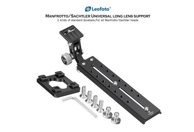 Leofoto VR-220 325mm  Long Lens Support for Manfrotto/ Sachtler Tripod Head