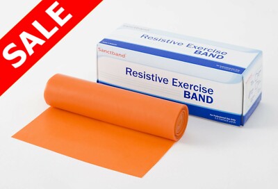 (LIGHT)  Sanctband Resistance exercise Band 6 Yards Latex Elastic Exercise Rehab