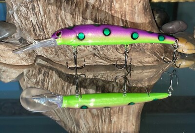 Custom Painted Bandit Walleye Deep lure crankbait walleye bass Chernobyl