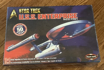 2003 POLAR LIGHTS STAR TREK USS ENTERPRISE NCC-1701 MODEL KIT FACTORY SEALED
