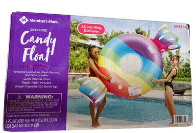 Members Mark Oversized Candy Inflatable Pool Float NEW