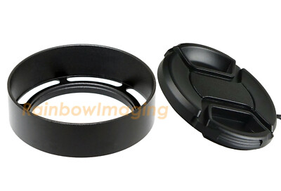Metal 43mm Vented Hood & Cap for Leica Leitz Zeiss Voigtlander Lens ''US Seller''