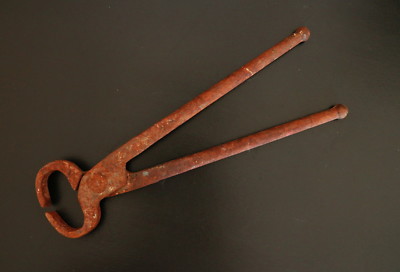 Heller Brothers USA 5.3cm/13.5'' J.I.C. Old Vtg Blacksmiths Forged Steel Nippers 
