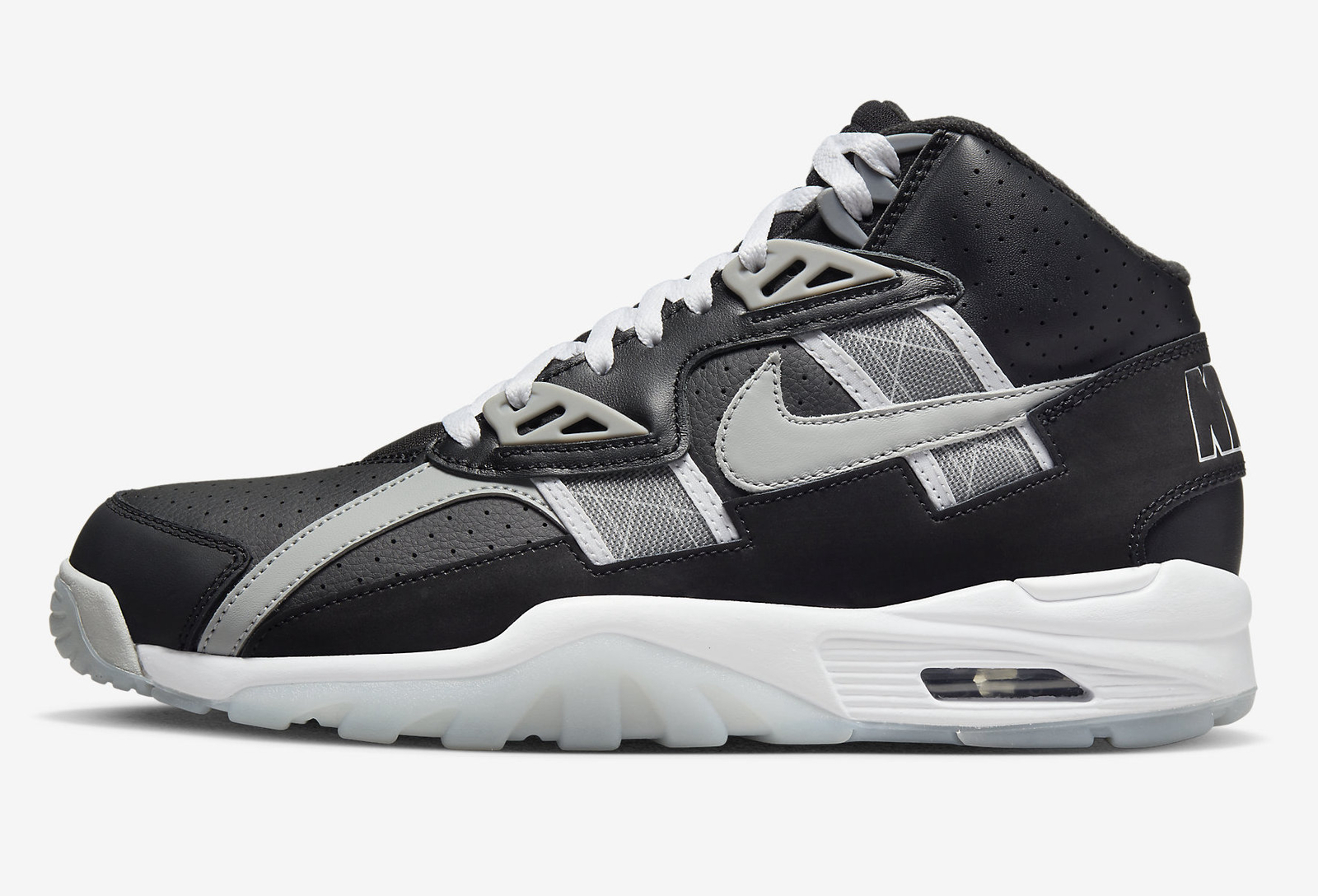 

Кроссовки Nike Air Trainer SC High Bo Jackson Raiders черный дымчатый серый DZ4405-001 размер 8,5, Nike Air Trainer SC High