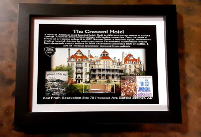 THE CRESCENT HOTEL Relic Soil Sample EUREKA SPRINGS Arkansas w/COA Haunted Item