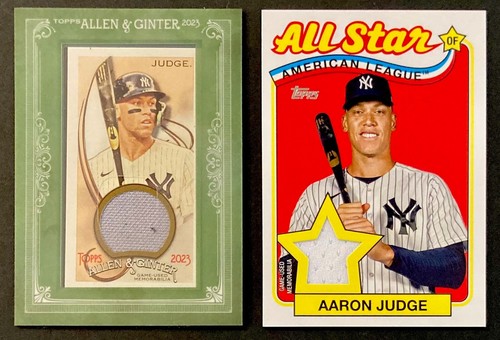Aaron Judge Game Used 2023 Topps Allen & Ginter Mini Relic