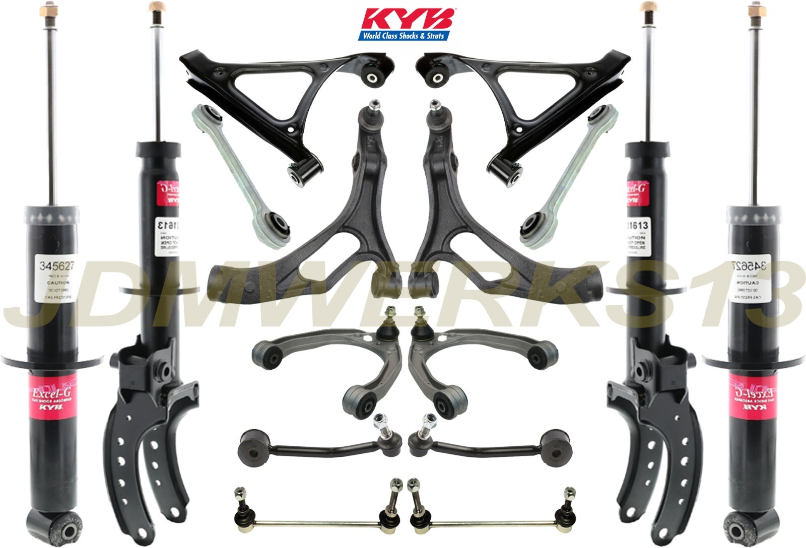 ⑨1-B ,10-c セット SUSPENSION REBUILD KIT & KYB STRUTS SHOCKS for PORSCHE