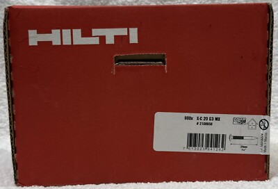 HILTI X-C 20 G3 MX Kit - 900 Nails w/ Fuel Cell  GC41 #2100959 !!FREE SHIPPING!!