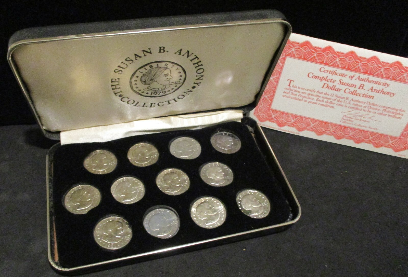 Complete (12) Susan B. Anthony Dollar Collection - No 1999's - See Description