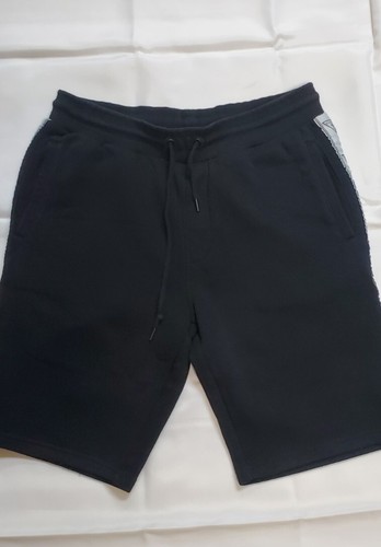 新品　AWW L'APÉRO SWEATSHORTS ステッカー無し GUESS black sweat-shorts with logo stripes on both sides S
