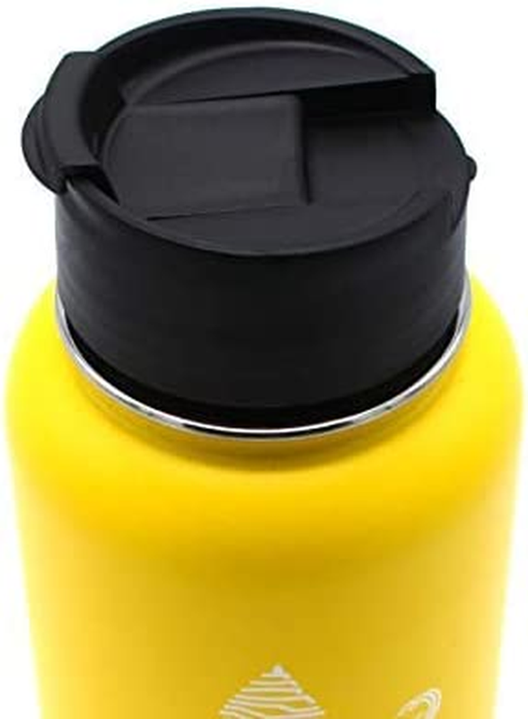 Flip and Sip Lid for Wide Mouth Water Bottles (Including Hydroflask) Made from B