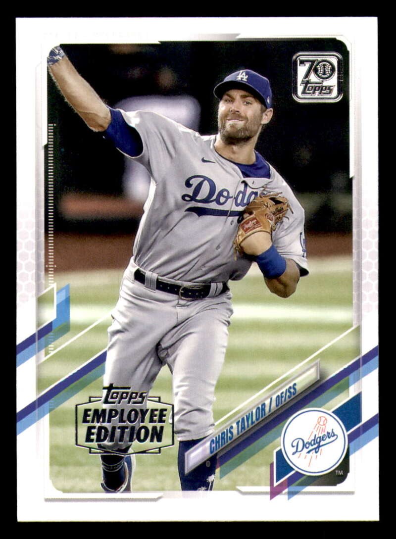 2021 Topps Employee Edition # 64 Chris Taylor Los Angeles Dodgers