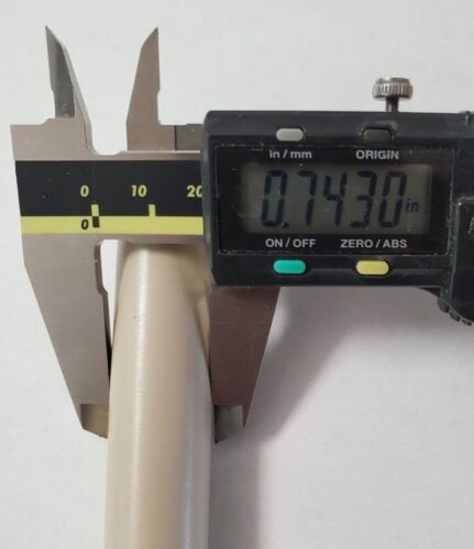 3/4" Diameter (.75" dia) PEEK Plastic Round Rod 10-11" length