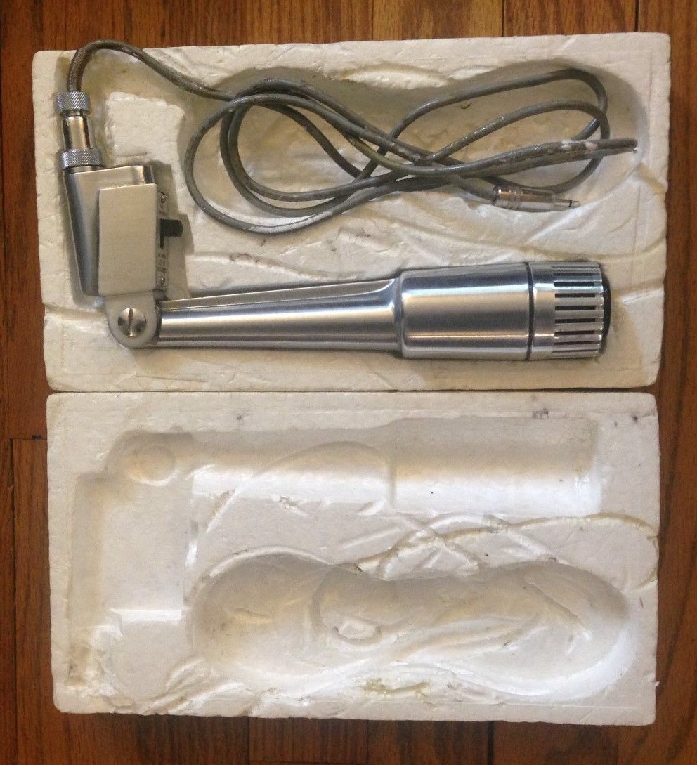 Vintage Claricon Dual Impedance Dynamic Mike Microphone #38-504 W/ Original Box