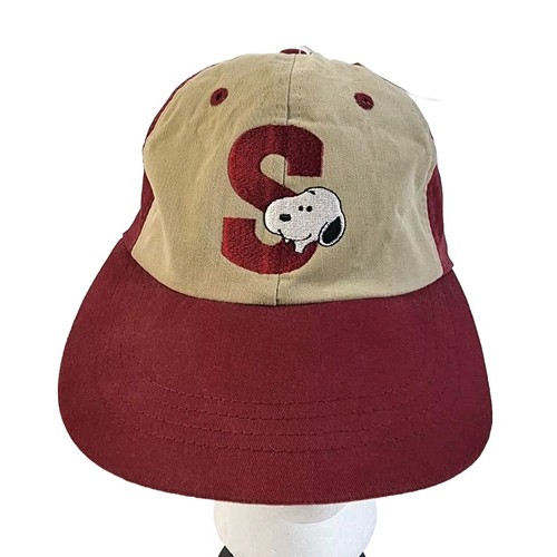 90's Popeye キャップ Snoopy ビンテージ Vintage Peanuts Snoopy Hat Cap Snap Back Boys Black Knott's
